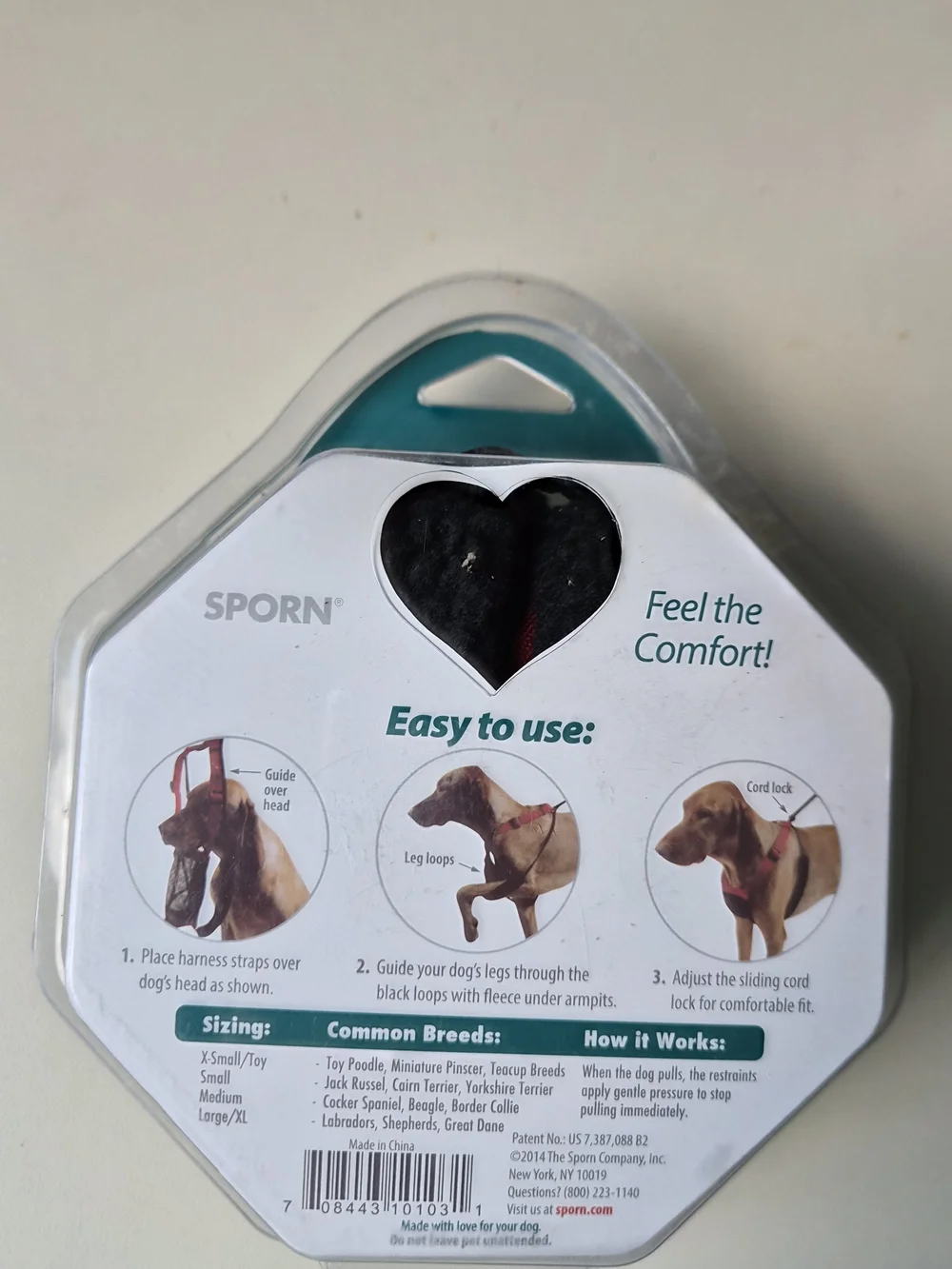 SPORN Stop Pulling Dog Harness - Red - Picture 2 of 3
